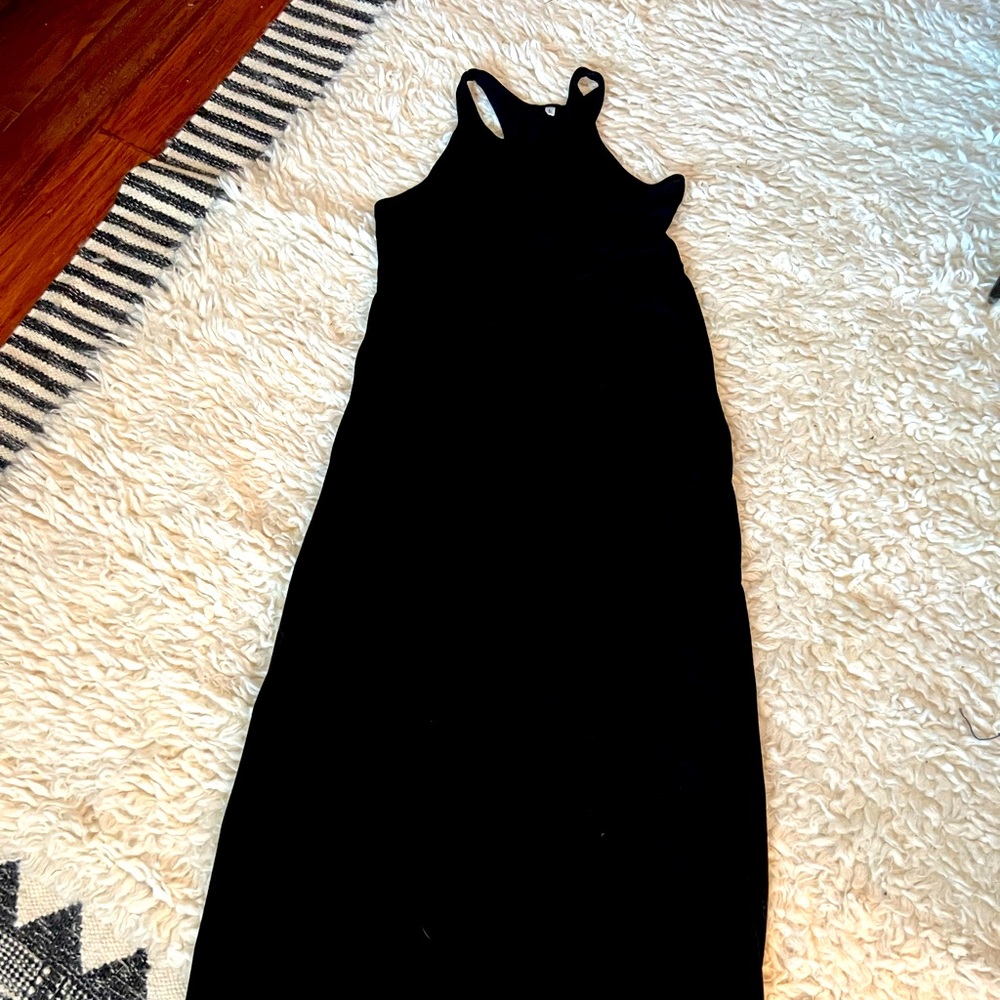 Black Cotton Maxi Dress